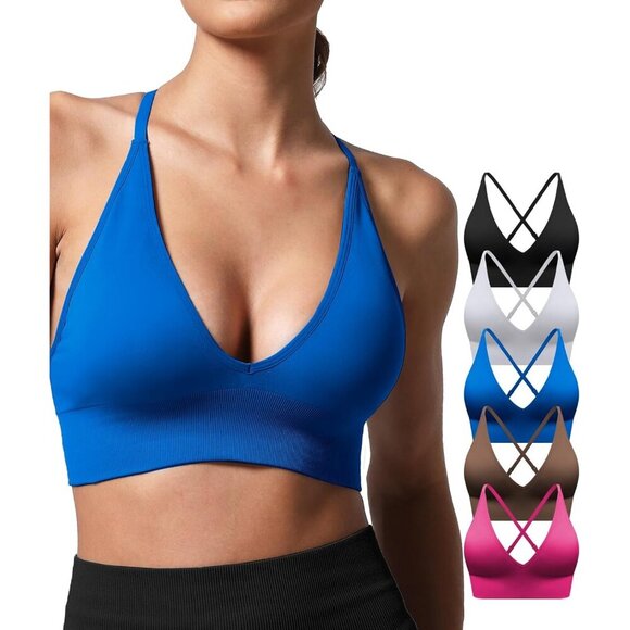Other - Women's Sports Bra Set Adjustable Spaghetti Straps Padded Yoga Crop Top